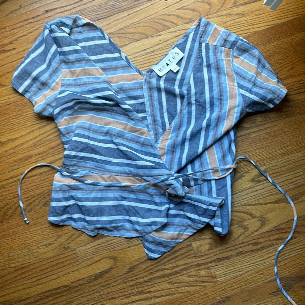 Wrap peplum top